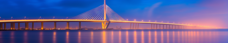 夜景温馨海岸深圳湾跨海大桥橘黄柔和灯光全景,高清,摄影图,摄影图片,图片大全,摄影图免费下载